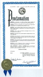 Προκήρυξη του Δημάρχου του Clearwater 